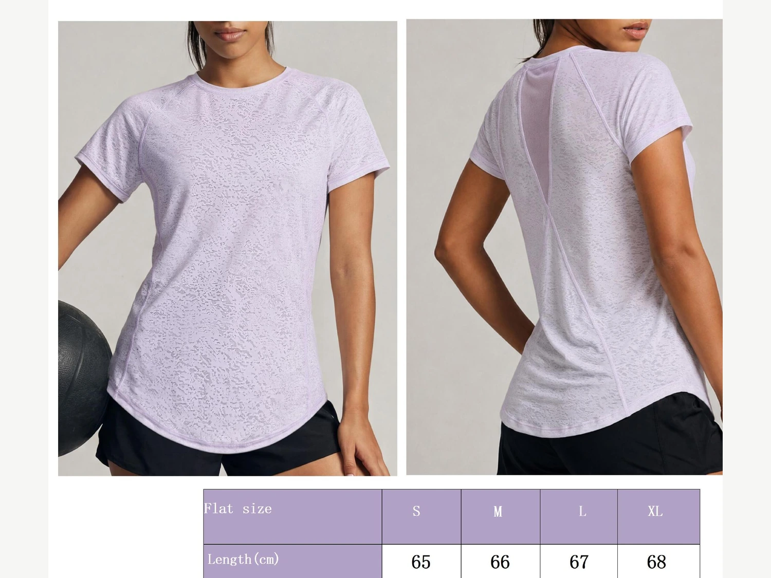 Curved Hem Workout T-shirt catalog product image
