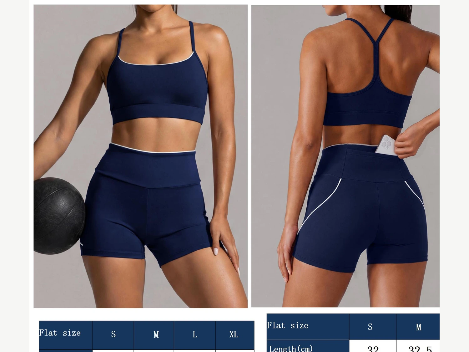 Navy Blue Shorts Set catalog product image
