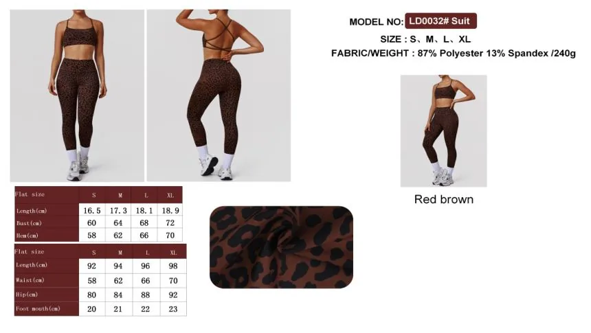 LD2611# Leggings Brown leggings