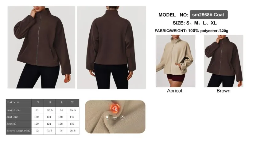 sm2568# Coat Fleece coat