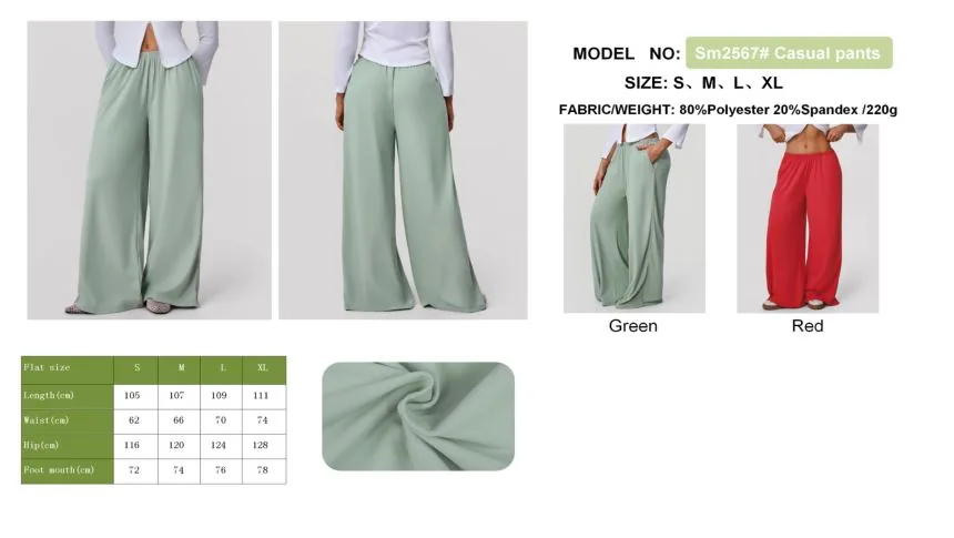 LD2614# Pants Wide-leg pants