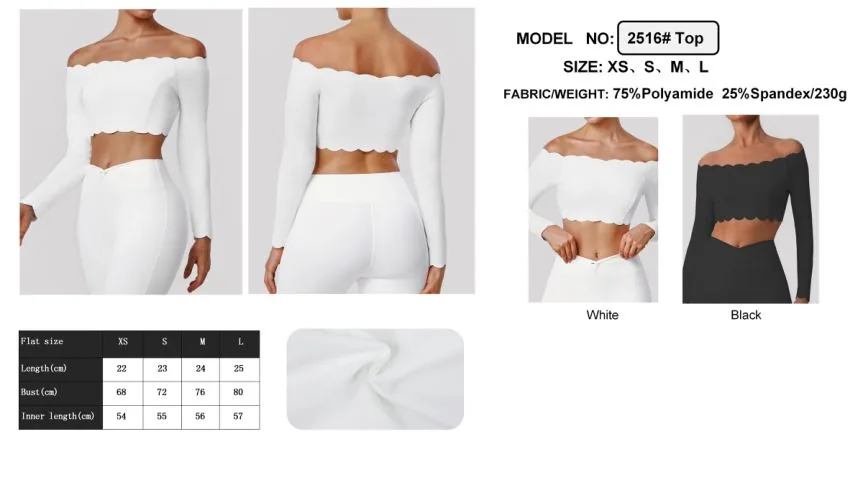 LD0025# Top Off-shoulder top