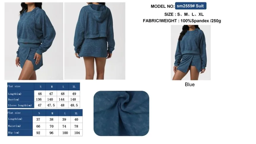 LD0018# Hoodie Blue hoodie