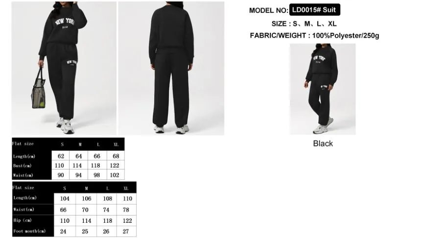 LD2621# Pants Black pants