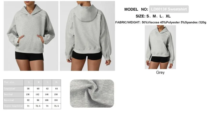 LD0019# Hoodie Light hoodie