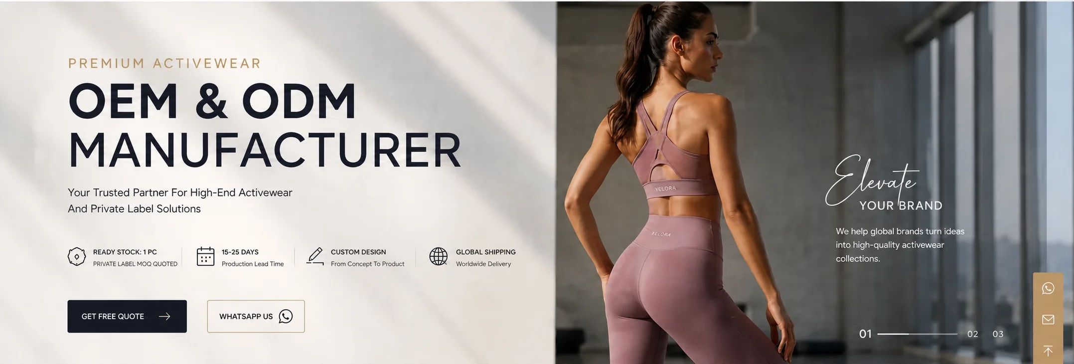Premium activewear OEM and ODM collection