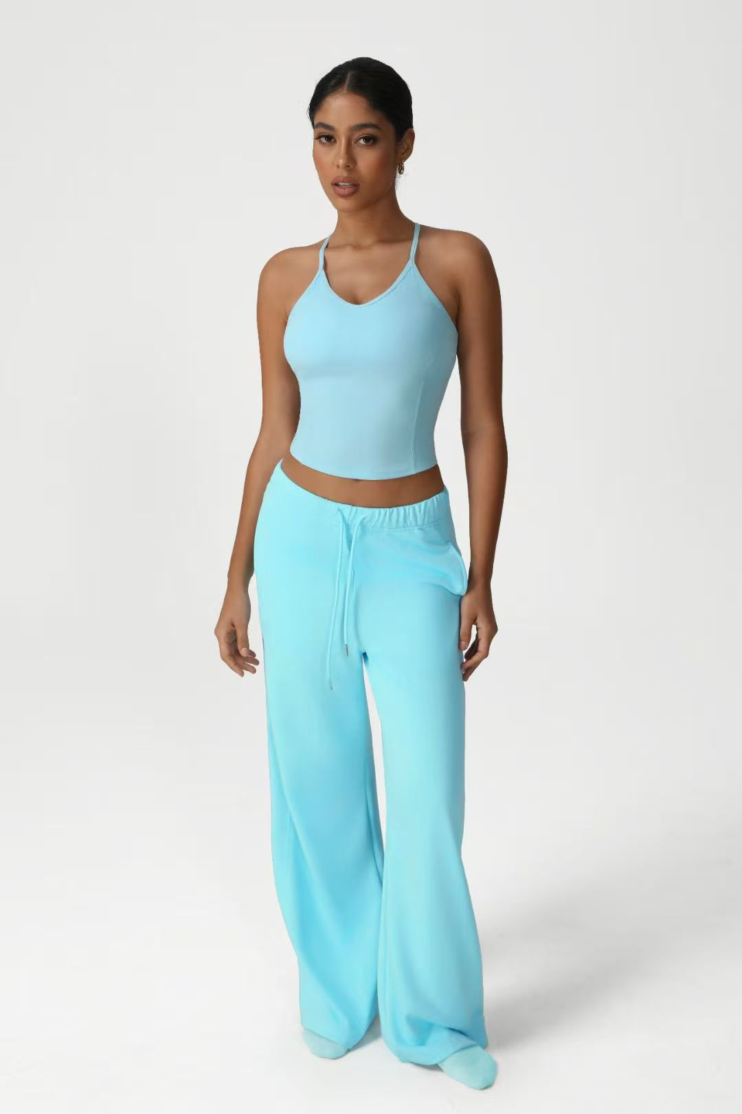 Aqua Cami Wide-leg Set ready-to-ship activewear style