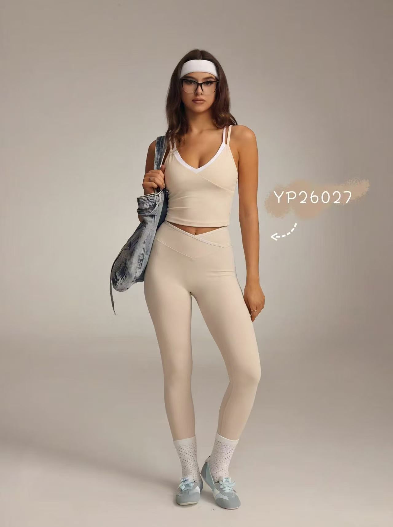 Wrap-Front Camisole & Leggings Set — YP26027
